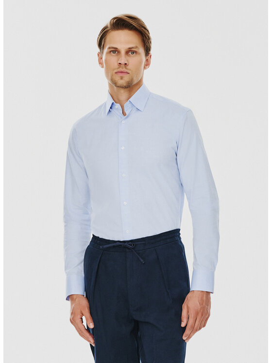 Pako Lorente Pako Lorente Koszula P000B-1X-008 Niebieski Slim Fit