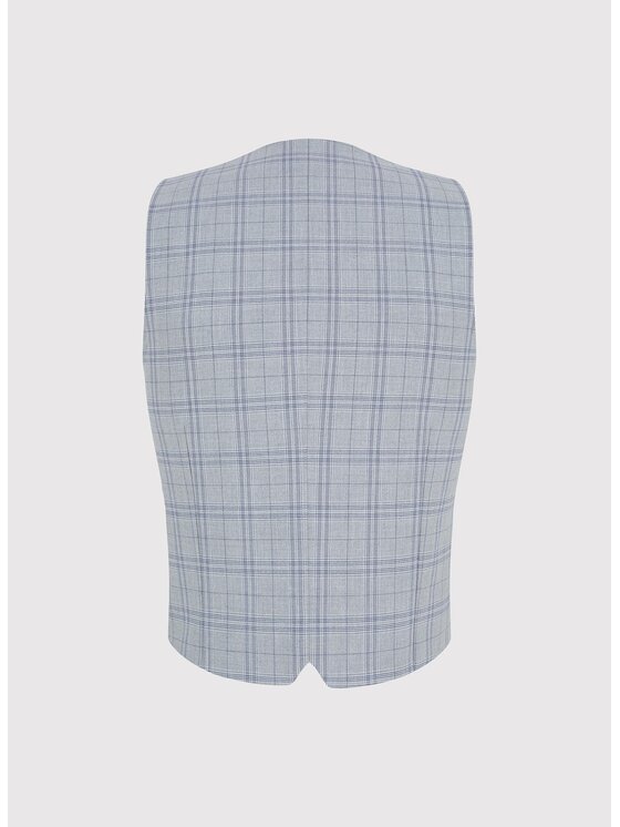 Pako Lorente Pako Lorente Kamizelka garniturowa P25WF-8X-001 Szary Slim Fit