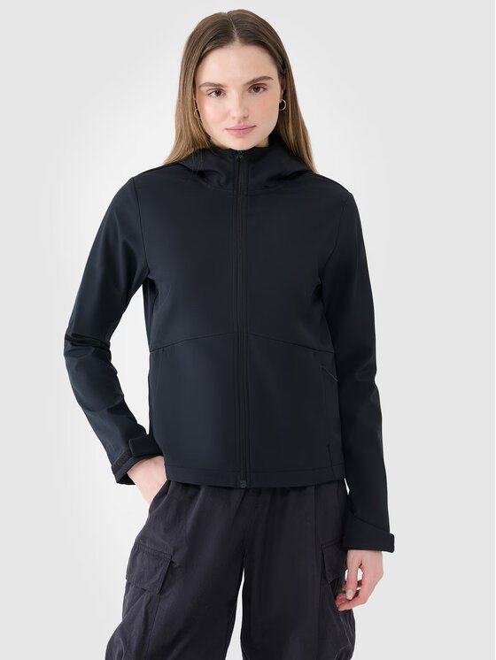 4F 4F Μπουφάν Softshell 4FWSS25TSOFF320-20S Μαύρο Regular Fit