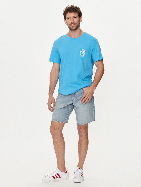 Gap Gap Tricou 624814-00 Albastru Regular Fit