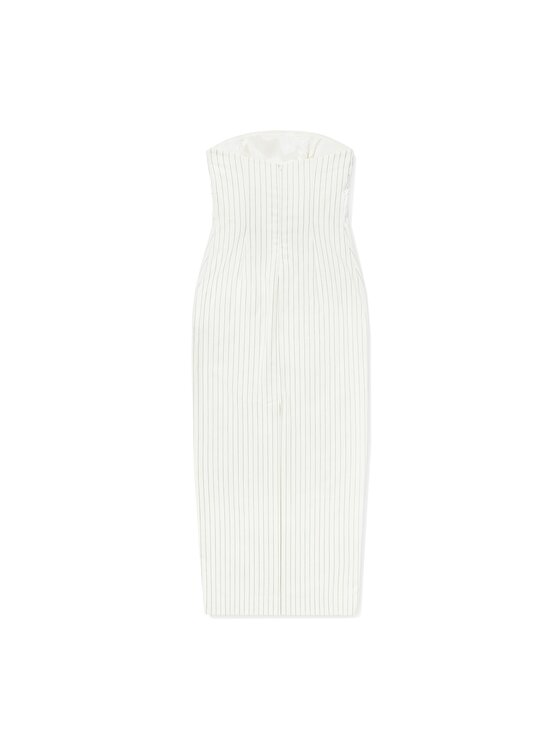 La Mania La Mania Sukienka codzienna MUSE Biały Classic Fit