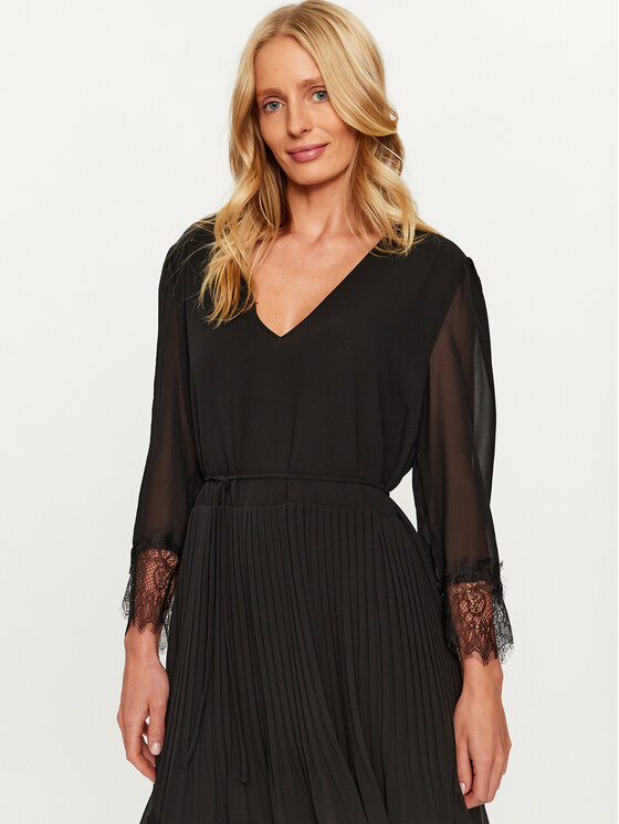 TWINSET TWINSET Rochie cocktail 232TP2161 Negru Regular Fit