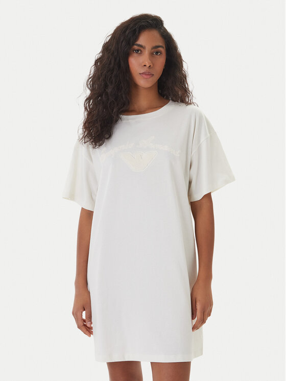 Emporio Armani Emporio Armani Ежедневна рокля EW004078 AF20244 U1131 Бял Regular Fit