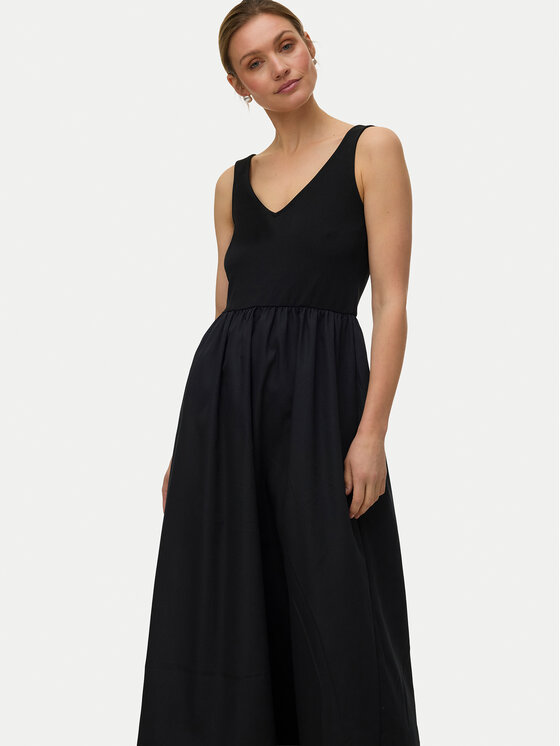 Vero Moda Vero Moda Nyári ruha Vally 10345917 Fekete Loose Fit