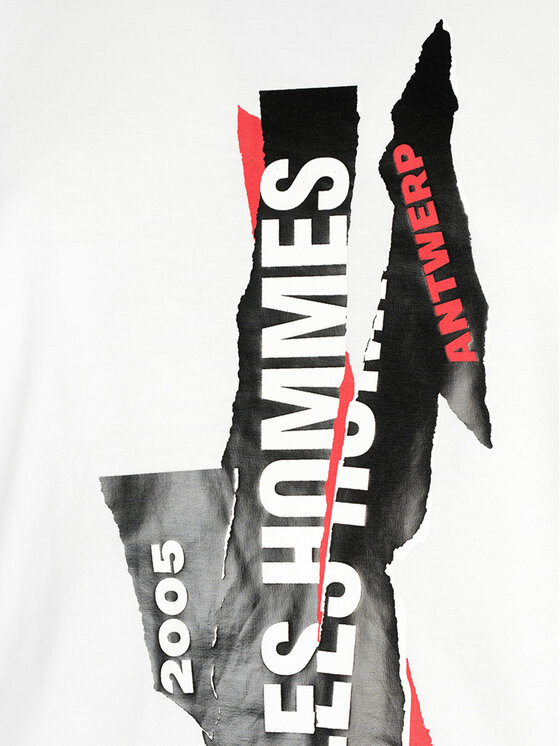 Les Hommes Les Hommes T-Shirt LJT224-710P | Logo Λευκό Regular Fit