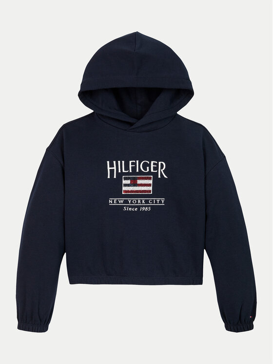 Tommy Hilfiger Tommy Hilfiger Bluză KG0KG08558 S Bleumarin Regular Fit