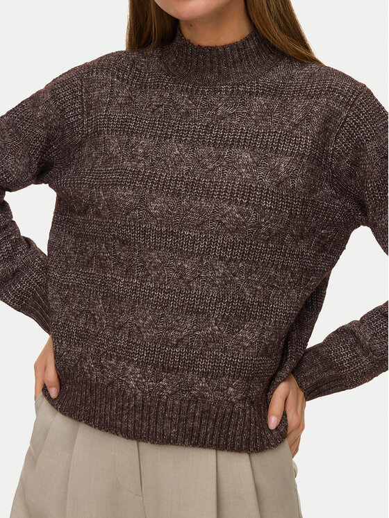 Vero Moda Vero Moda Rollkragenpullover Virgo 10331875 Braun Regular Fit