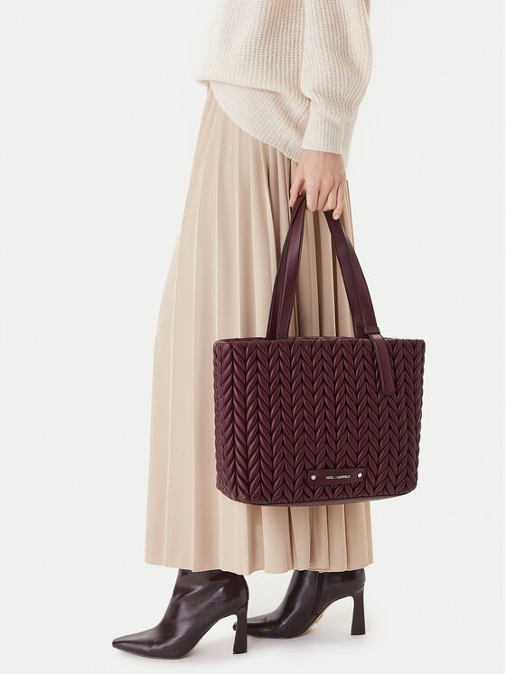 KARL LAGERFELD KARL LAGERFELD Ročna torba A4W30071 Bordo rdeča
