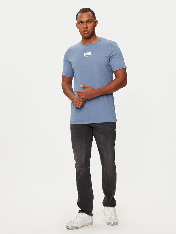 s.Oliver s.Oliver Tricou 2150054 Albastru Regular Fit