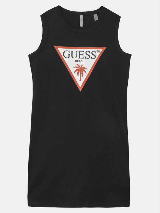 Guess Každodenné šaty J4GK35JA914 Čierna Regular Fit