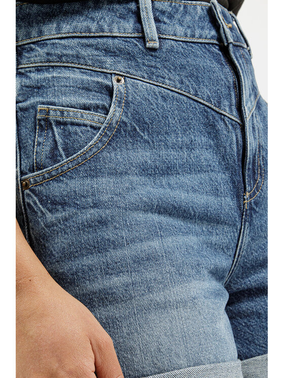 Cross Jeans Cross Jeans Szorty jeansowe F 418-020 Niebieski