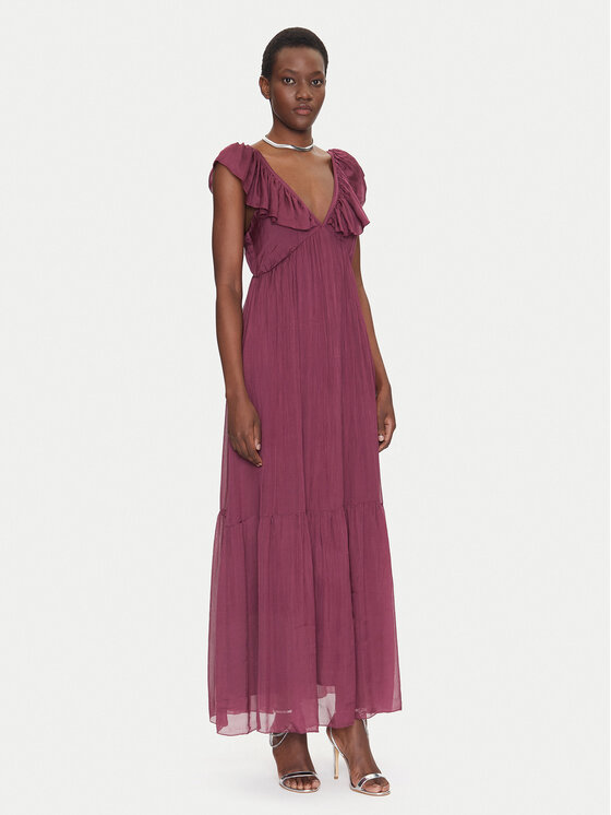 Dixie Dixie Sommerkleid A207W021A Dunkelrot Regular Fit
