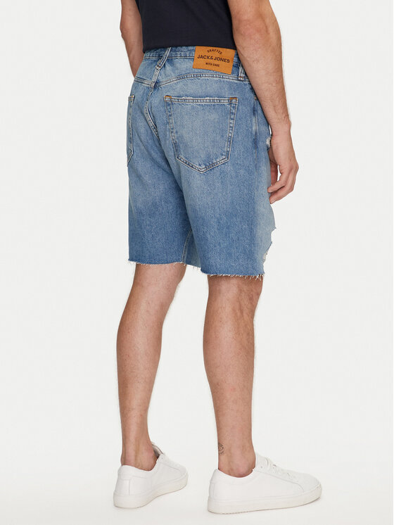 Jack&Jones Jack&Jones Jeans kratke hlače Tony Cooper 12255116 Modra Loose Fit