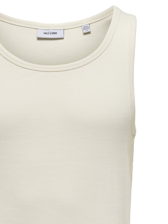 Only & Sons Only & Sons Trikó Tanner 22030217 Ekru Regular Fit