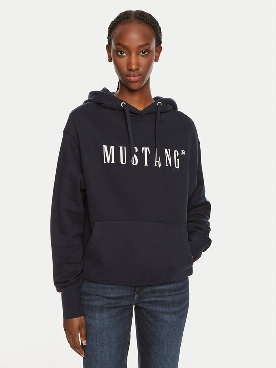 Mustang Mikina Margo 1013934 Tmavomodrá Oversize