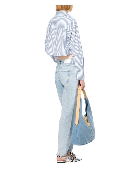 PINKO Pinko Πουκάμισο CAMICIA DONNA PINKO Μπλε Casual Fit
