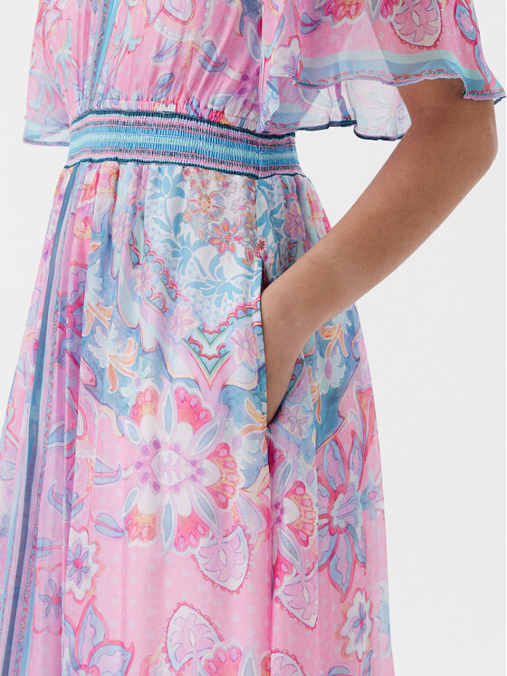 Hale Bob Hale Bob Vasarinė suknelė with silk Jaliyah 4ZCA610M Rožinė Regular Fit