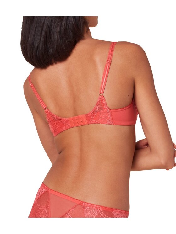 Triumph Triumph Biustonosz z fiszbiną Wild Peony Florale 10209608 Koralowy
