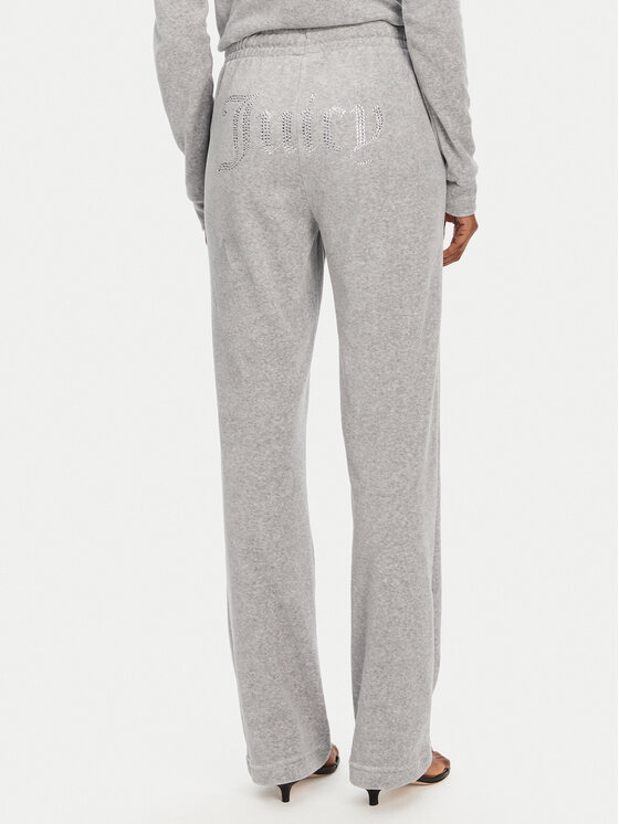 Juicy Couture Juicy Couture Spodnie dresowe Tina JCAPW045 Szary Regular Fit