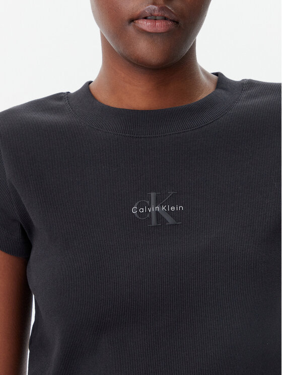 Calvin Klein Jeans Calvin Klein Jeans Póló LV047AB802 Fekete Regular Fit