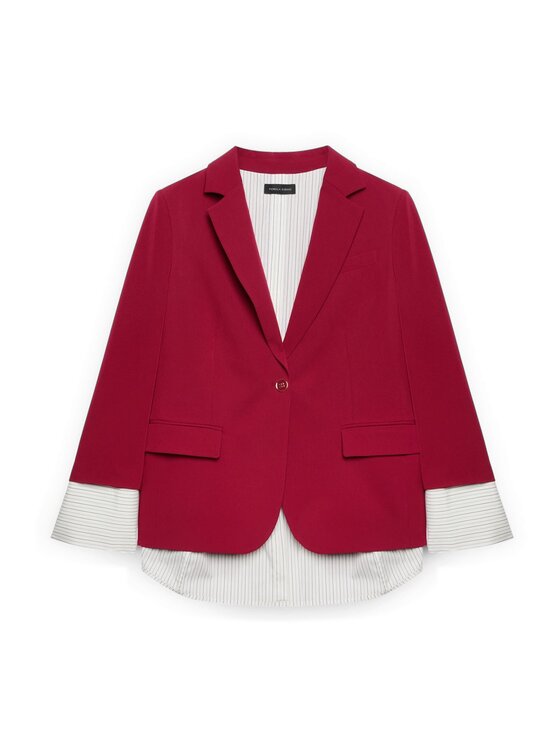 Fiorella Rubino Fiorella Rubino Marynarka Q026T000273N0V6 Bordowy Slim Fit