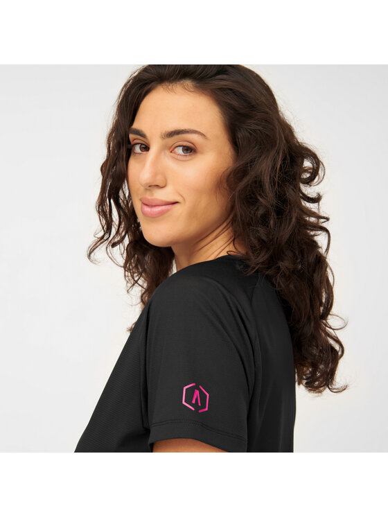 Alpinus Alpinus T-Shirt Bona Czarny Regular Fit