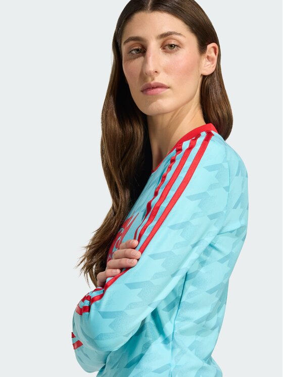 adidas adidas Top 154713 Niebieski jasny Slim Fit
