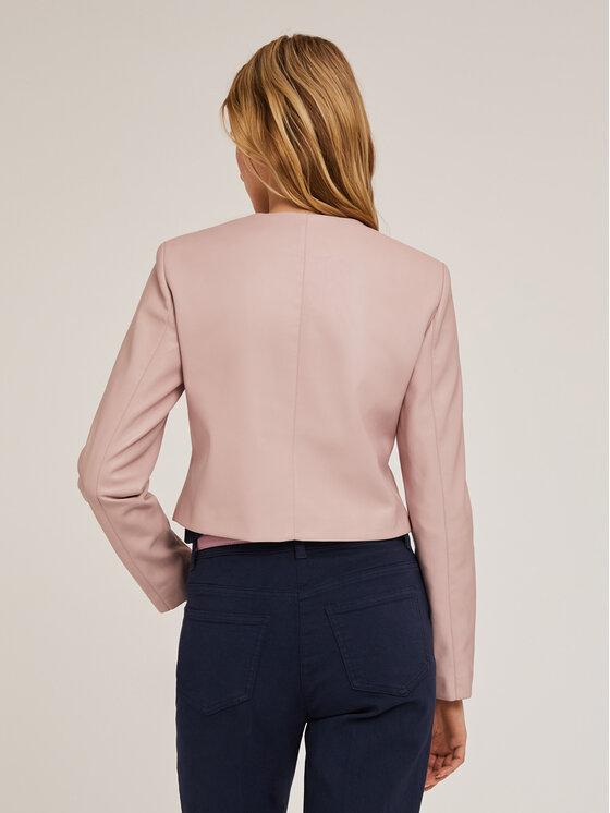 Motivi Motivi Kurtka z imitacji skóry R317Q101012N006 Różowy Regular Fit