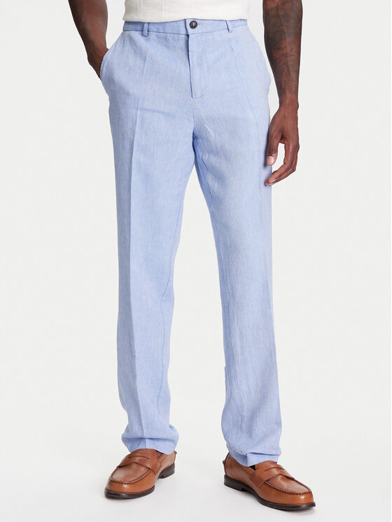 United Colors Of Benetton Pantaloni di tessuto 43B3UF03X Blu Regular Fit, taglia : 46