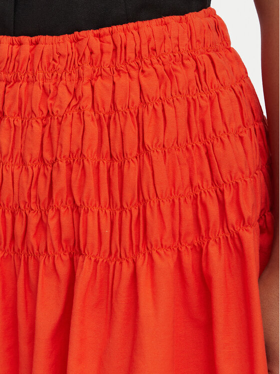 Vero Moda Vero Moda Mini sukňa Sofia 10350924 Oranžová Regular Fit