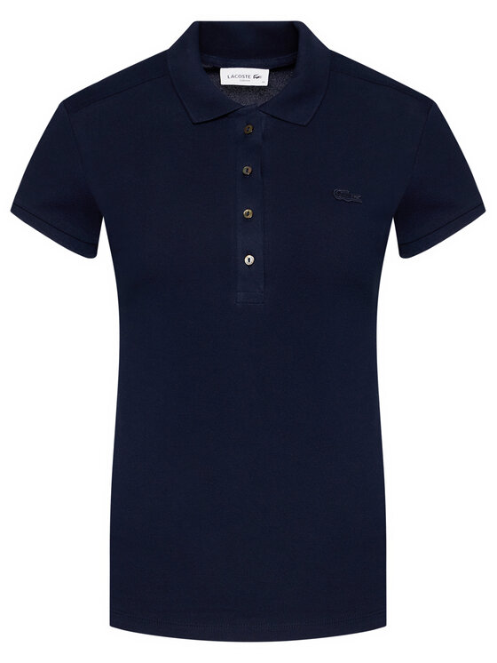 Lacoste Lacoste Polo marškinėliai PF5462 Tamsiai mėlyna Slim Fit