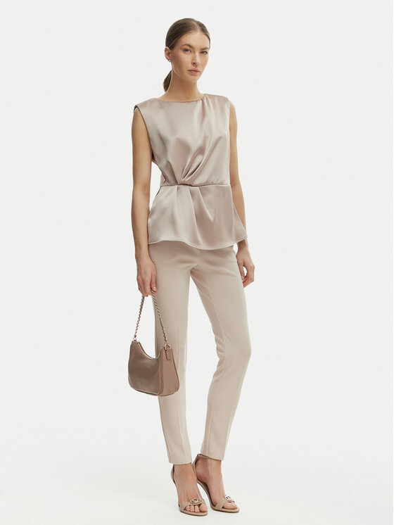 Rinascimento Rinascimento Bluse CFC0127460003 Beige Regular Fit