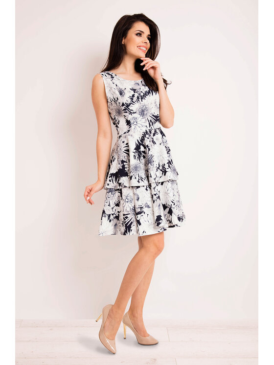 Infinite You Infinite You Sukienka letnia M126 Granatowy Basic Fit