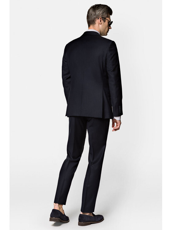 Lancerto Lancerto Garnitur Albany GA073122000014 Granatowy Regular Fit