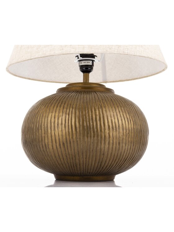 MIAhome MIAhome Lampa stołowa 51x40,5x40,5 cm TAVINI beżowy Beżowy