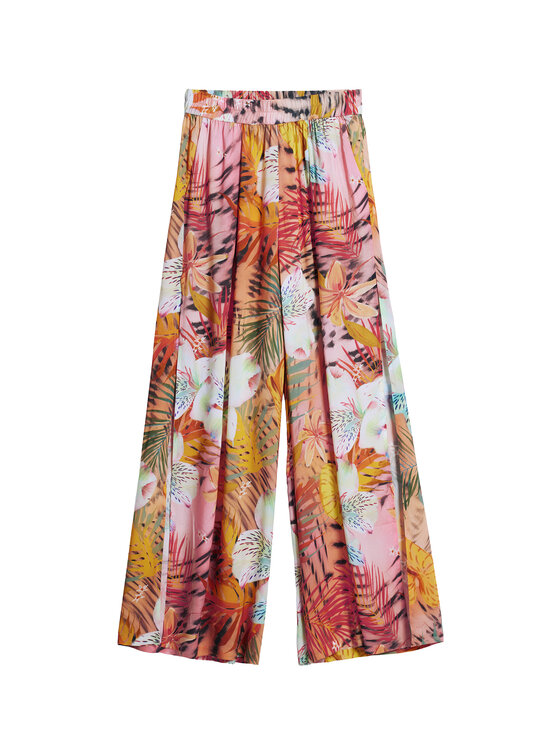 Desigual Desigual Hlače iz tkanine Swim Nasau 26SWPW56 Pisana Relaxed Fit