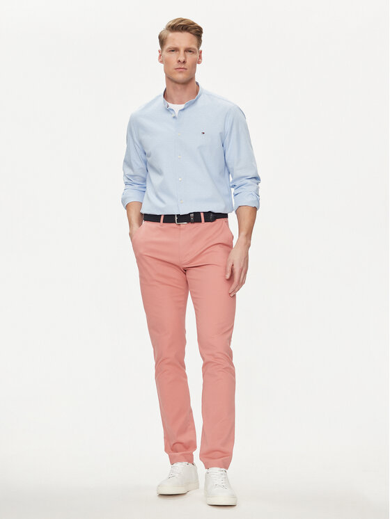 Tommy Hilfiger Tommy Hilfiger Camicia MW0MW34650 Celeste Slim Fit
