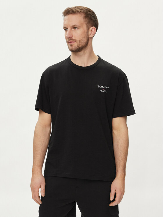 Tommy Jeans Tommy Jeans T-Shirt DM0DM18872 Černá Regular Fit
