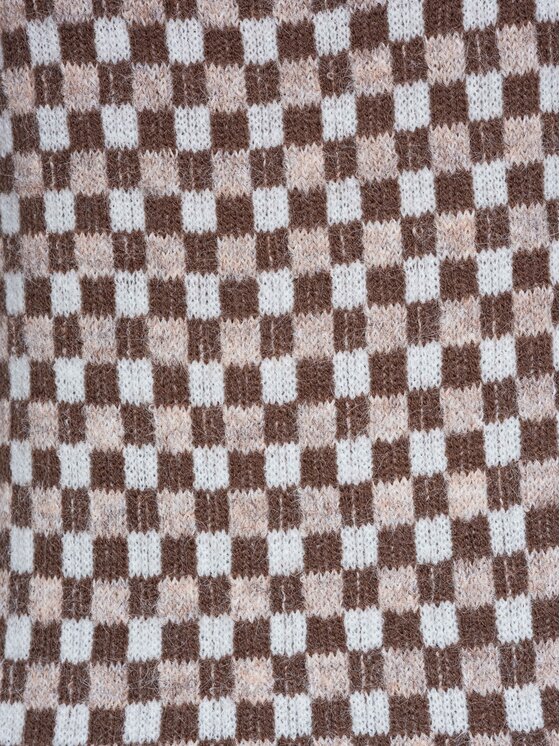 Ombre Ombre Sweter OW-SW-E0040 Beżowy Relaxed Fit