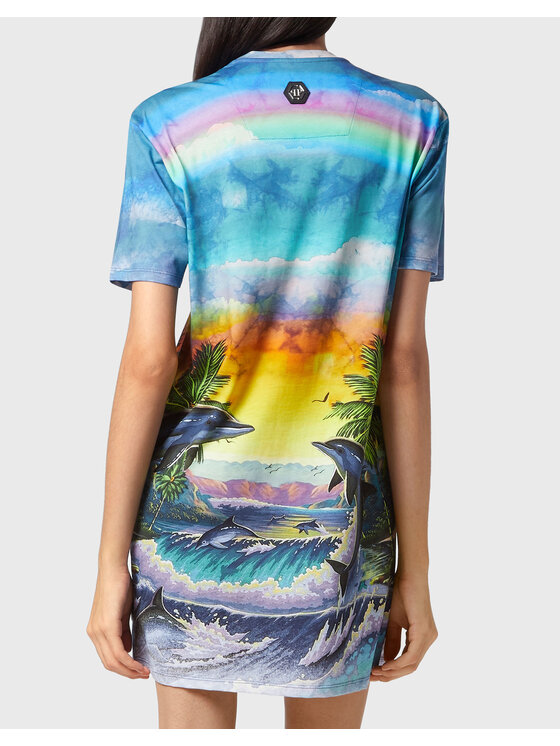 PHILIPP PLEIN PHILIPP PLEIN T-shirt 3279 Celeste Regular Fit