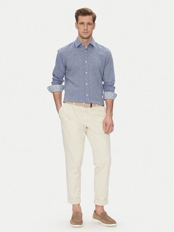 JOOP! Jeans JOOP! Jeans Koszula 15 JJSH-92Hanson2K-W 30045977 Granatowy Regular Fit