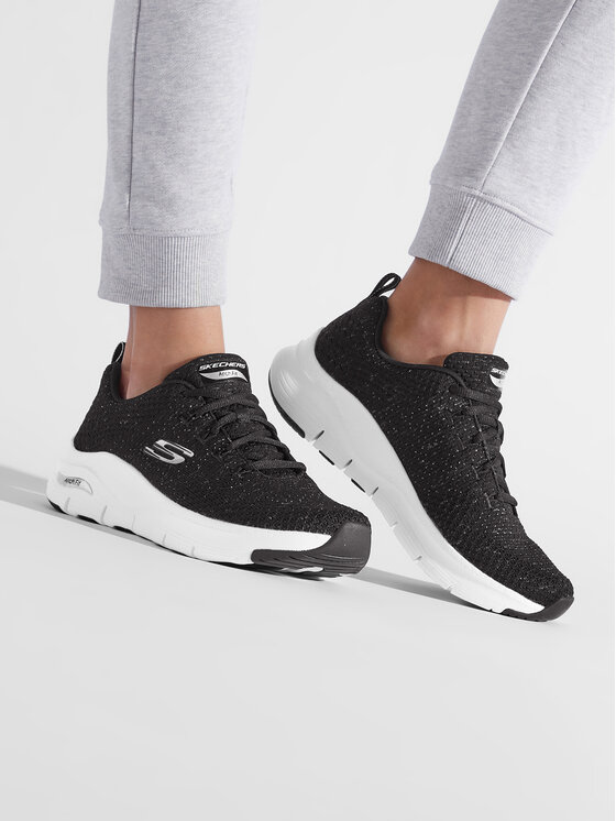 Skechers Skechers Sneakersy Glee For All 149713/BKW Czarny