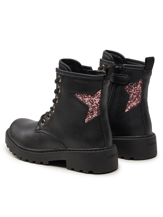 Geox Geox Stiefel Jr Casey J9420G 0BCEW C9B8W M Schwarz