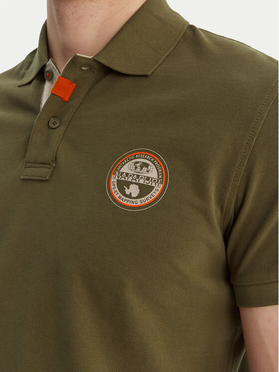 Napapijri Napapijri Polo majica E-Clanis NP0A4ID3 Zelena Regular Fit