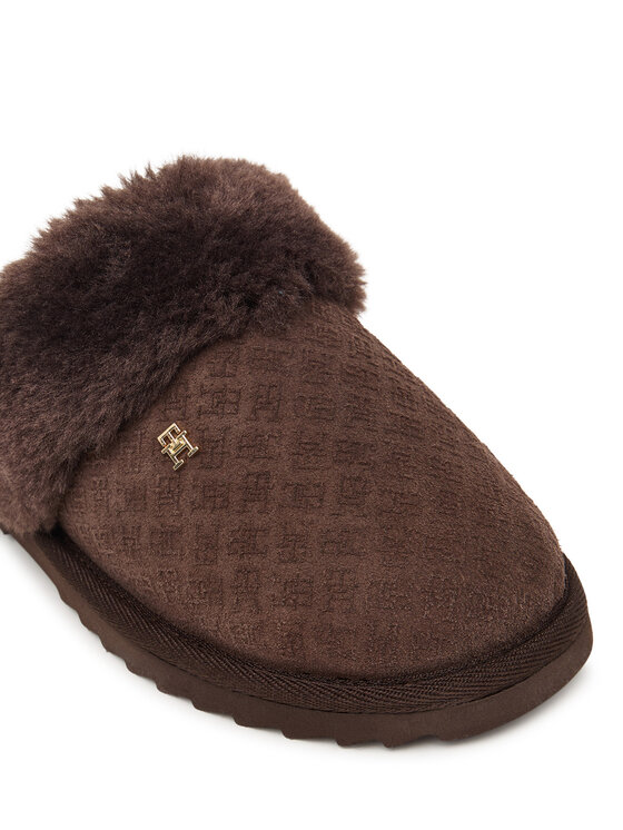 Tommy Hilfiger Tommy Hilfiger Čības Th Premium Shearling Shoes FW0FW09947 Tumši brūna