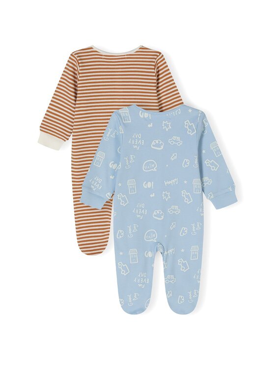 MINOTI MINOTI Komplet 2 par pajacy 24babypack29 Beżowy