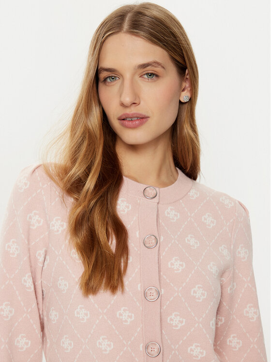 Guess Guess Kardigāns W4BR0D Z3JD2 Rozā Regular Fit