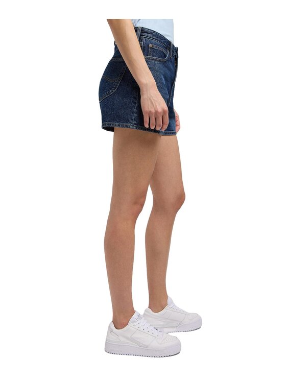 Lee Lee Szorty jeansowe Carol Short Granatowy Regular Fit