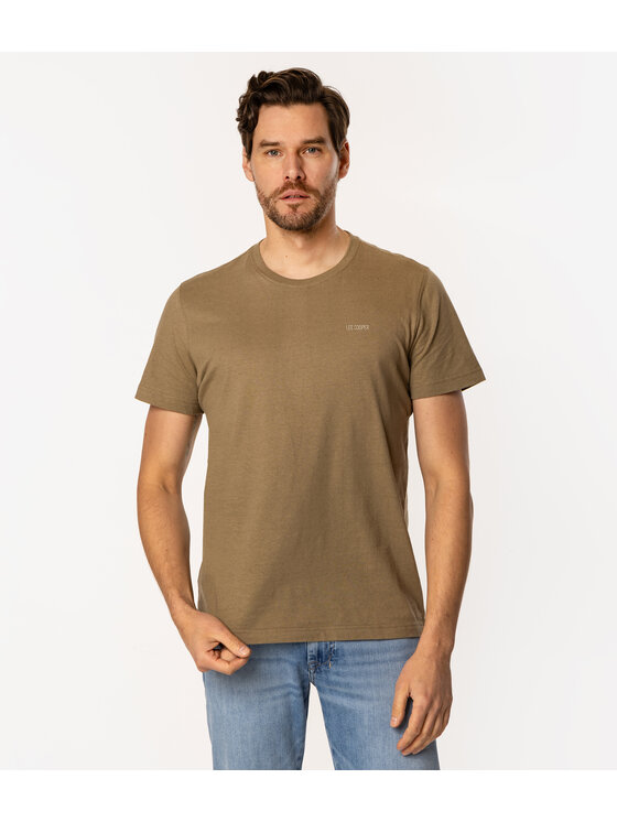 Lee Cooper Lee Cooper T-Shirt OSLO 8515 Khaki Regular Fit