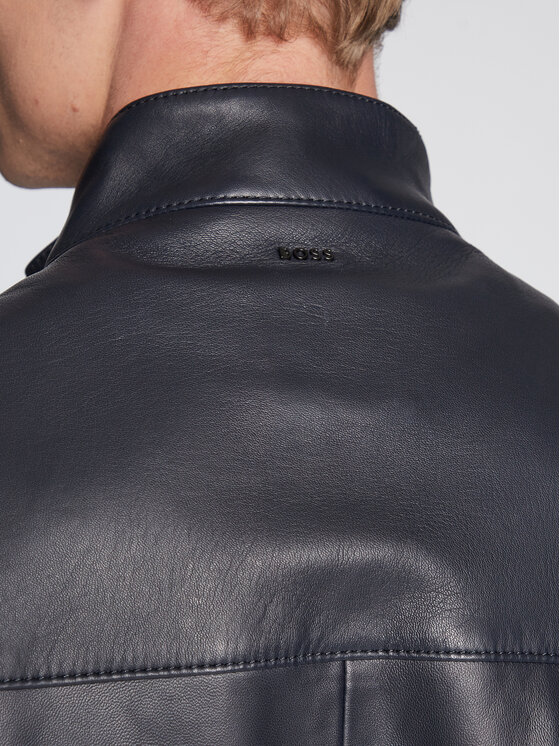 Giacca di pelle Mapson 50476787 Blu scuro Regular